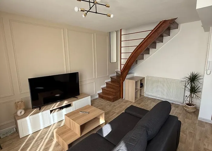 Le Duplex-5p-2 Rooms- Free Parking גרנובל